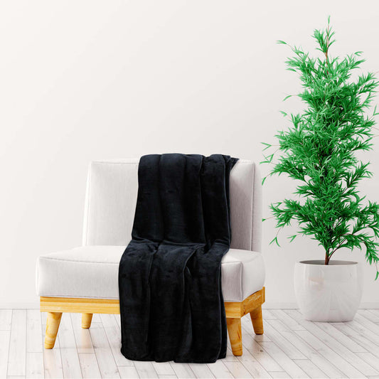 Berkfield Blanket Black 150x200 cm Polyester