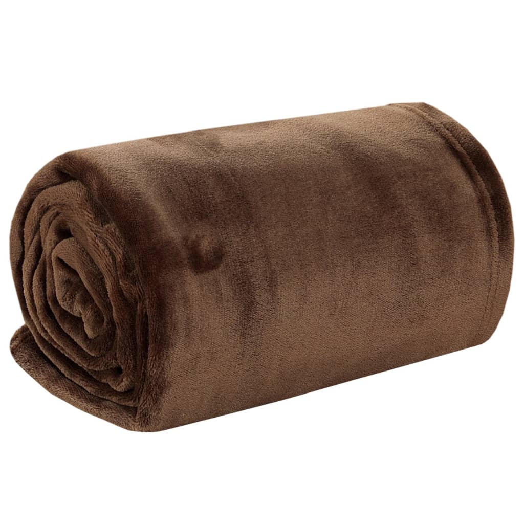 Berkfield Blanket Cocoa Brown 150x200 cm Polyester