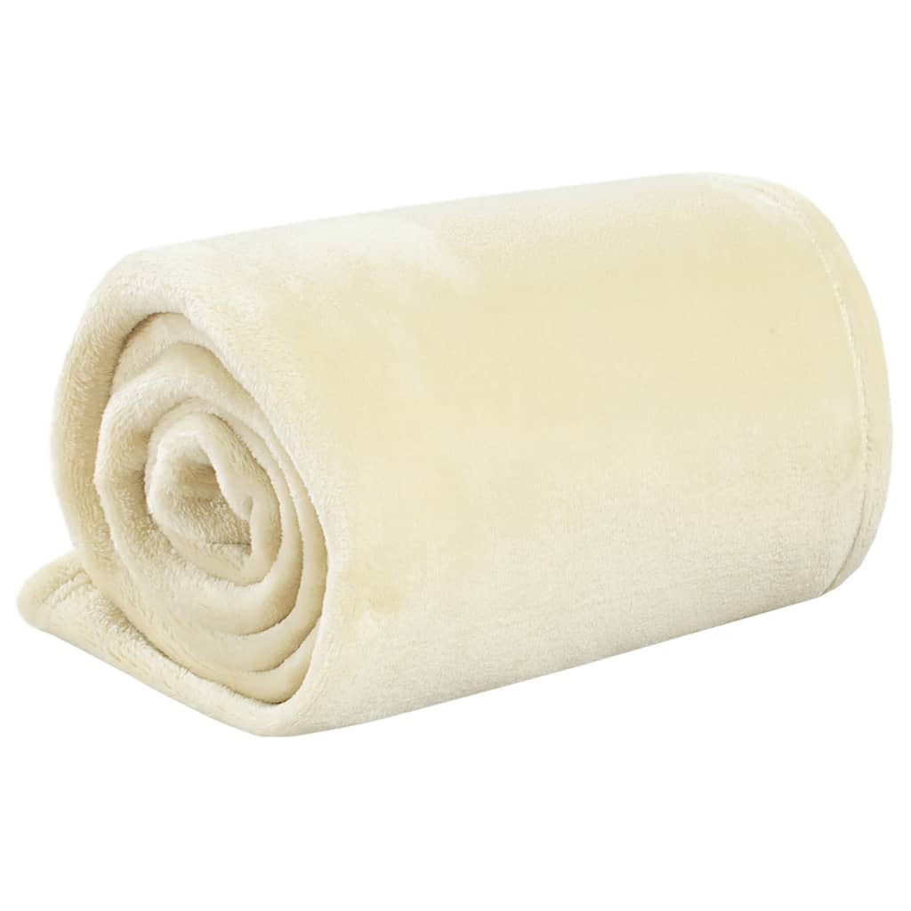 Berkfield Blanket Cream 200x240 cm Polyester