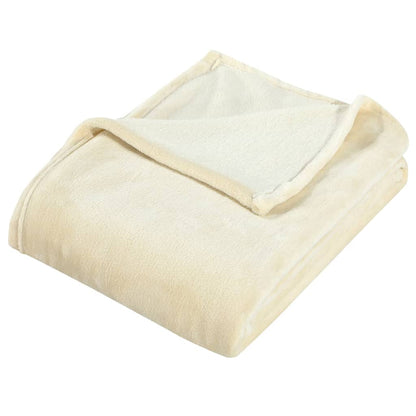 Berkfield Blanket Cream 200x240 cm Polyester