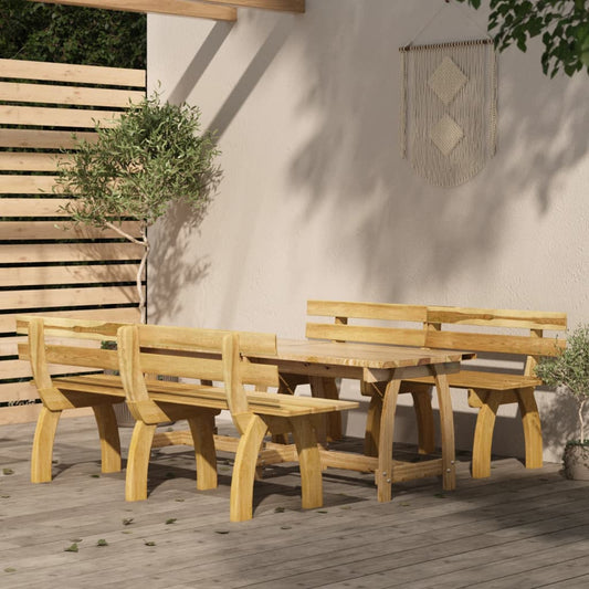 Berkfield 3 Piece Garden Dining Set Impregnated Pinewood