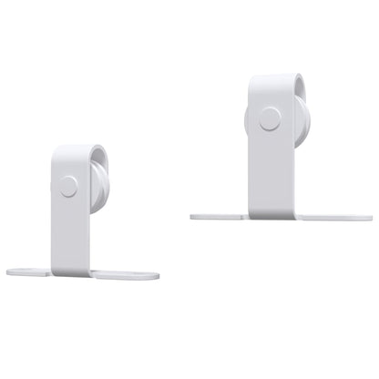 Berkfield Mini Sliding Cabinet Door Kit Carbon Steel White 152 cm