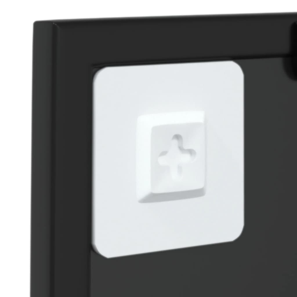 Berkfield Wall Mirror Black 40x40 cm Metal