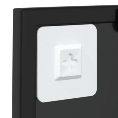 Berkfield Wall Mirror Black 40x40 cm Metal