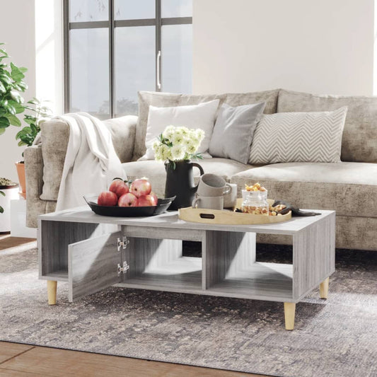 Berkfield Coffee Table Grey Sonoma 103.5x60x35 cm Engineered Wood
