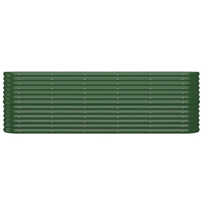 Berkfield Garden Raised Bed Powder-coated Steel 224x40x68 cm Green