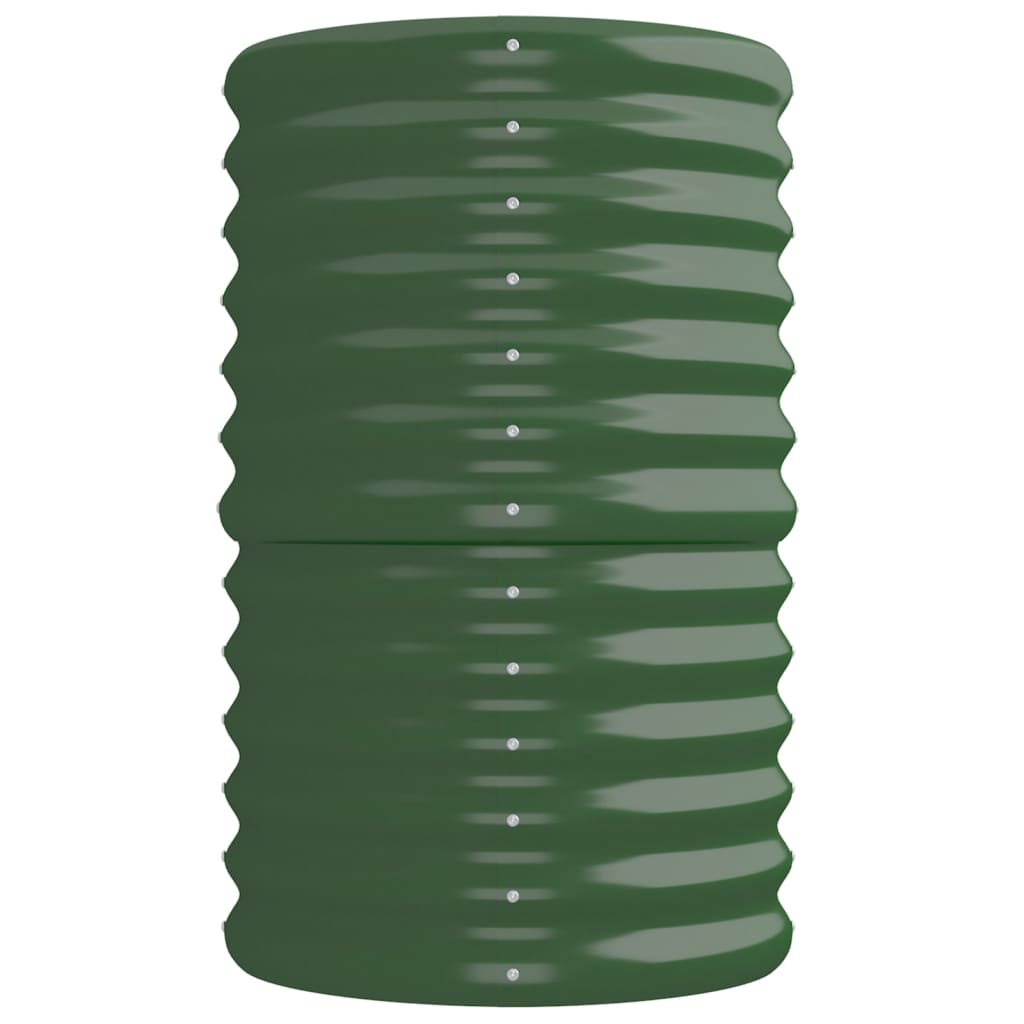 Berkfield Garden Raised Bed Powder-coated Steel 224x40x68 cm Green