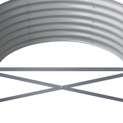 Berkfield Garden Raised Bed Powder-coated Steel 368x80x36 cm Green
