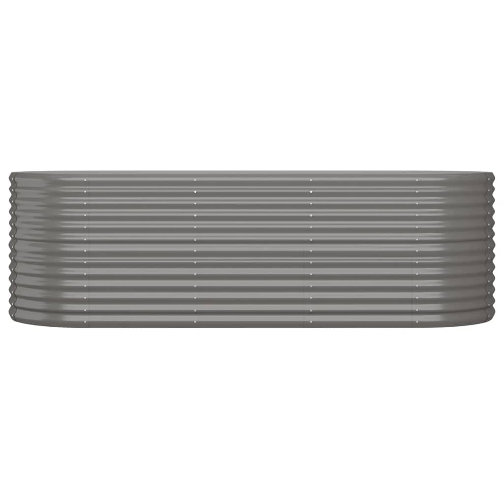 Berkfield Garden Raised Bed Powder-coated Steel 224x80x68 cm Grey