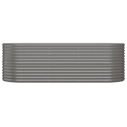 Berkfield Garden Raised Bed Powder-coated Steel 224x80x68 cm Grey