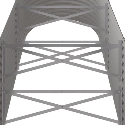 Berkfield Garden Raised Bed Powder-coated Steel 224x80x68 cm Grey