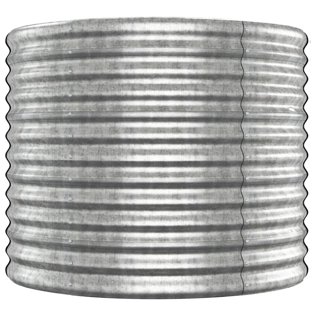 Berkfield Garden Raised Bed Powder-coated Steel 512x80x68 cm Silver