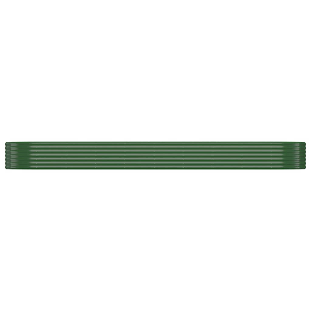 Berkfield Garden Raised Bed Powder-coated Steel 396x100x36 cm Green