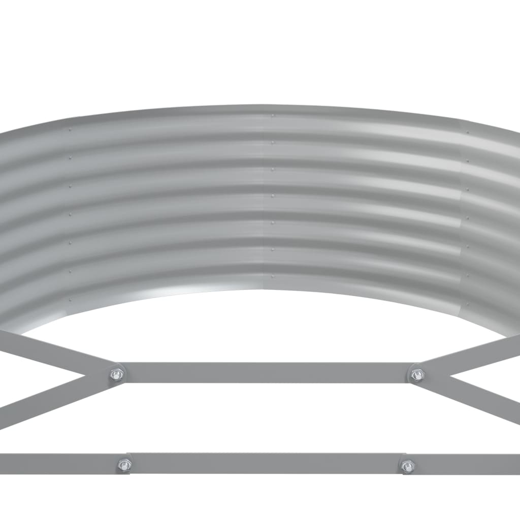 Berkfield Garden Raised Bed Powder-coated Steel 396x100x36 cm Green