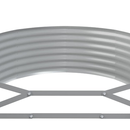 Berkfield Garden Raised Bed Powder-coated Steel 396x100x36 cm Green