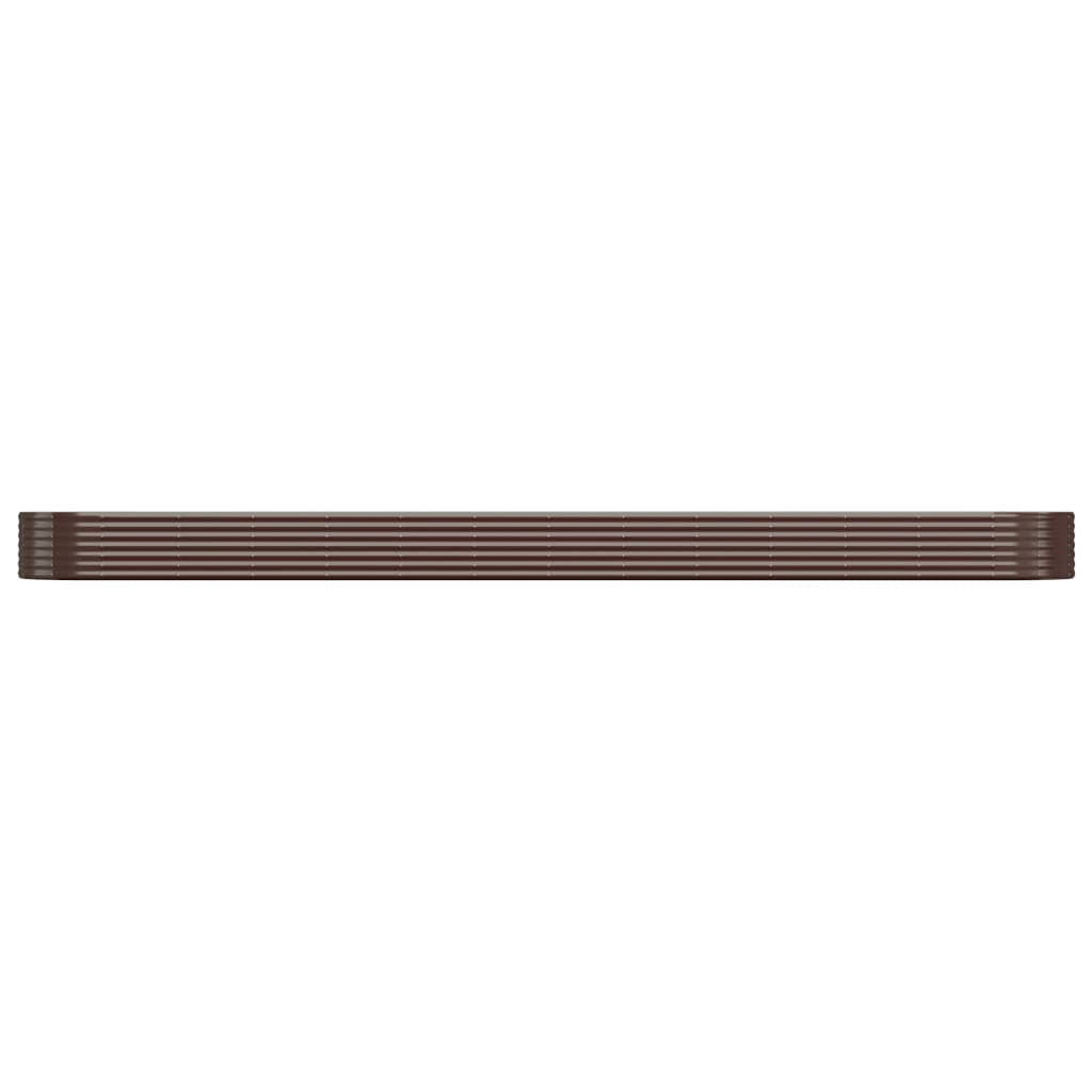 Berkfield Garden Raised Bed Powder-coated Steel 544x100x36 cm Brown