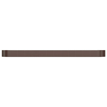 Berkfield Garden Raised Bed Powder-coated Steel 544x100x36 cm Brown