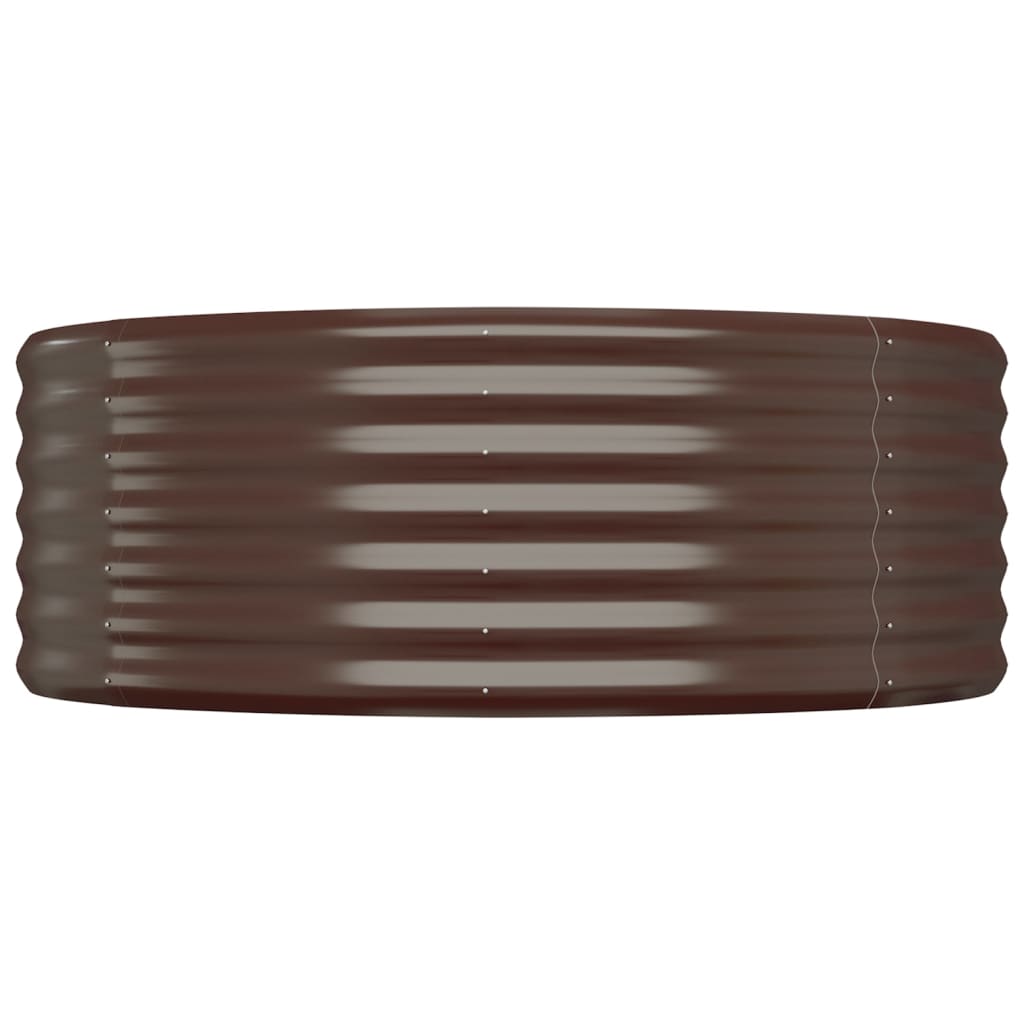 Berkfield Garden Raised Bed Powder-coated Steel 544x100x36 cm Brown
