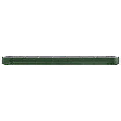 Berkfield Garden Raised Bed Powder-coated Steel 600x140x36 cm Green