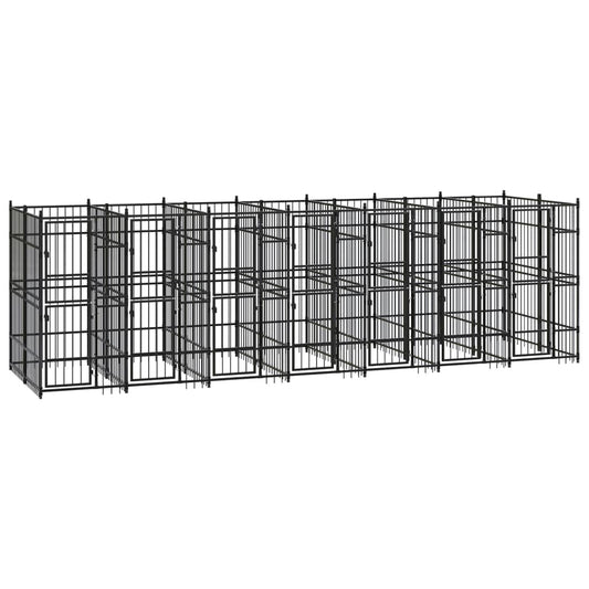 Berkfield Outdoor Dog Kennel Steel 12.9 m�__