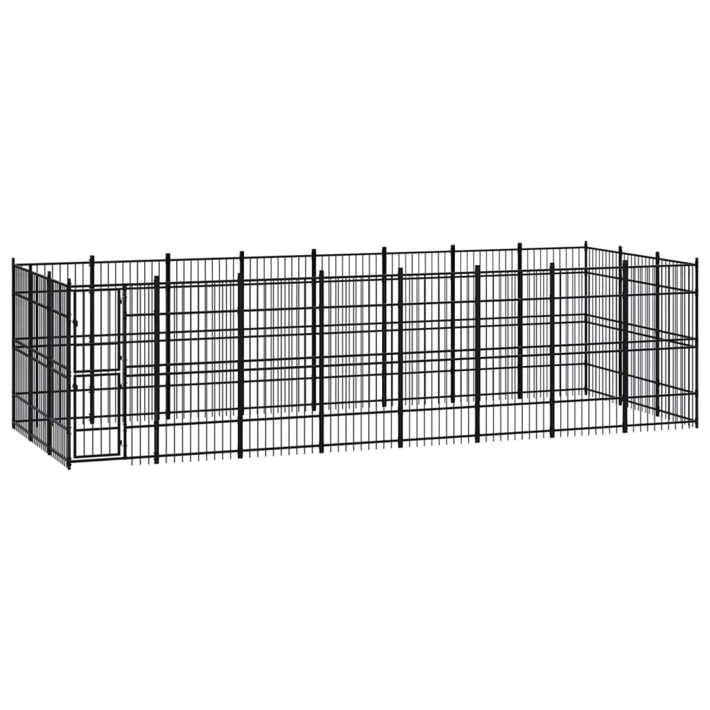 Berkfield Outdoor Dog Kennel Steel 22.12 m�__