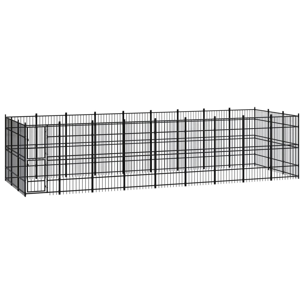 Berkfield Outdoor Dog Kennel Steel 24.88 m�__