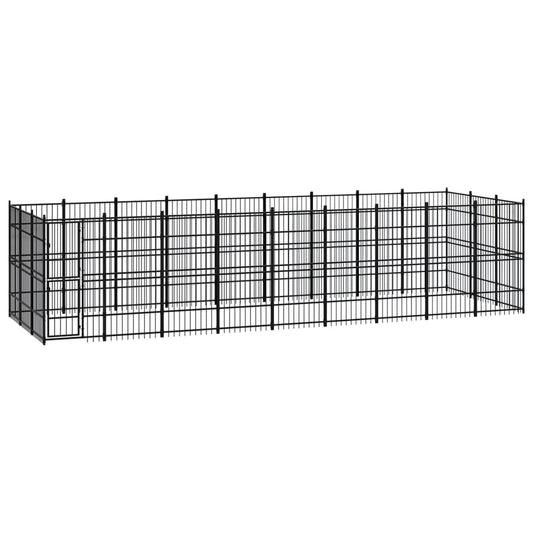 Berkfield Outdoor Dog Kennel Steel 24.88 m�__