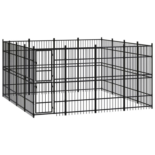 Berkfield Outdoor Dog Kennel Steel 14.75 m�__
