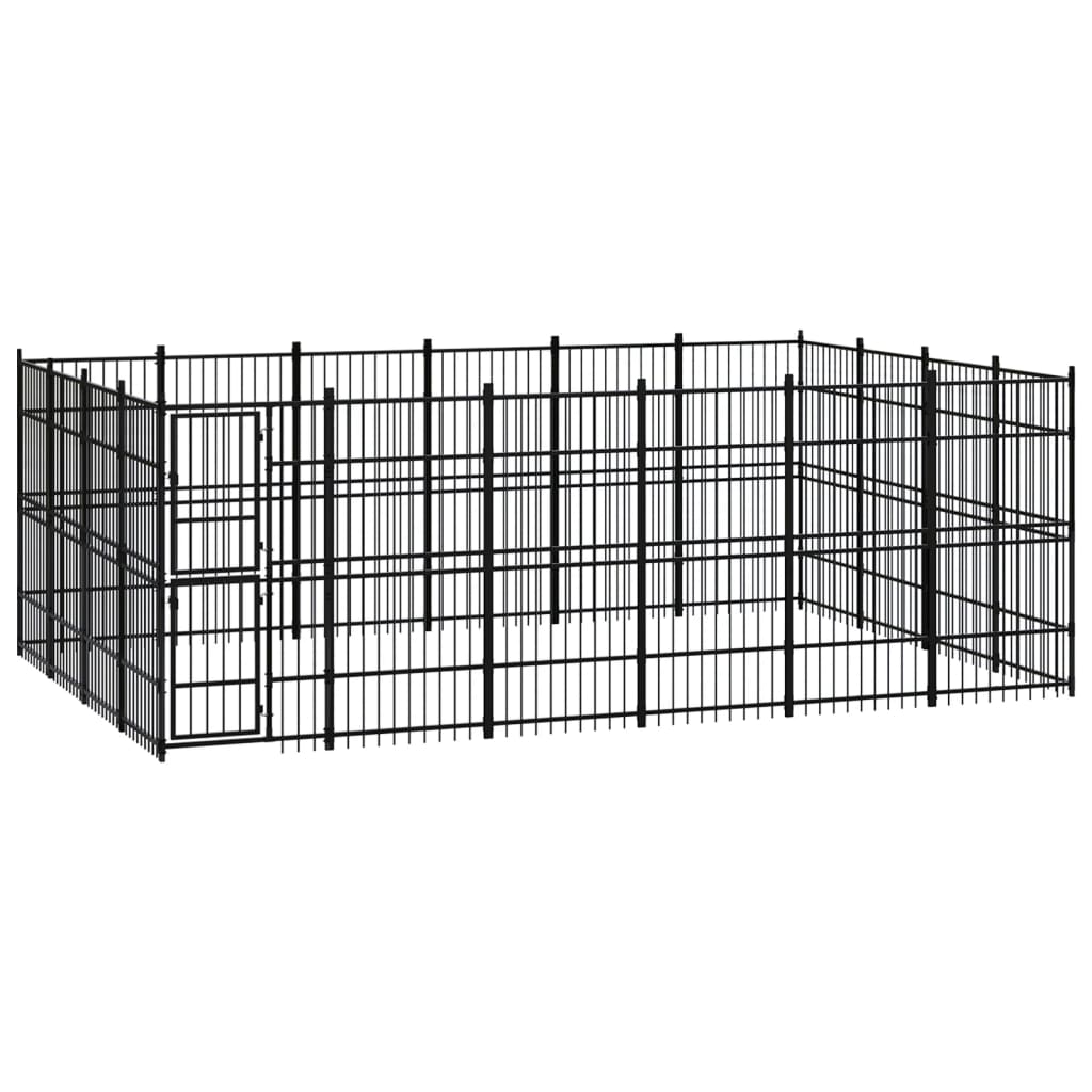 Berkfield Outdoor Dog Kennel Steel 22.12 m�__