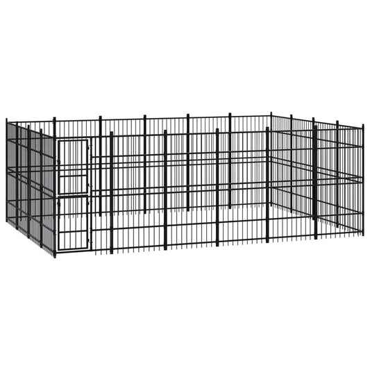 Berkfield Outdoor Dog Kennel Steel 22.12 m�__