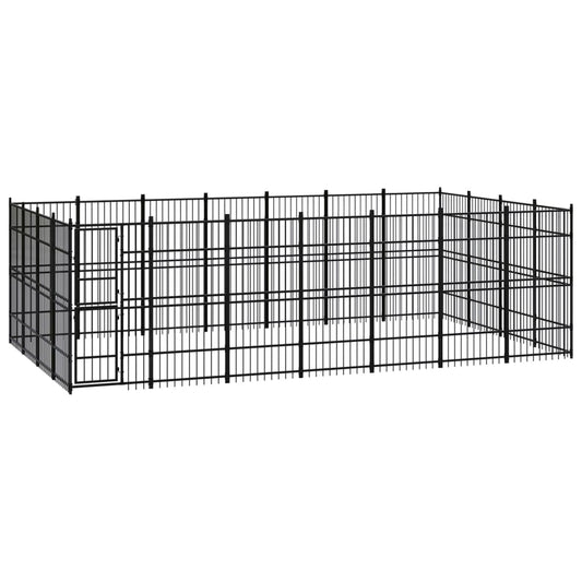 Berkfield Outdoor Dog Kennel Steel 25.8 m�__