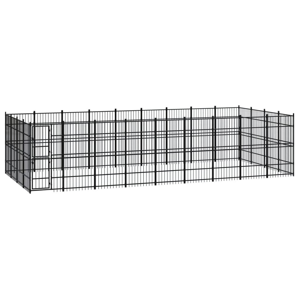 Berkfield Outdoor Dog Kennel Steel 33.18 m�__