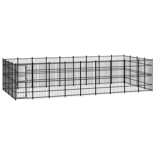 Berkfield Outdoor Dog Kennel Steel 33.18 m�__