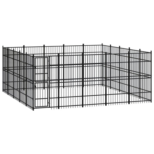 Berkfield Outdoor Dog Kennel Steel 23.04 m�__