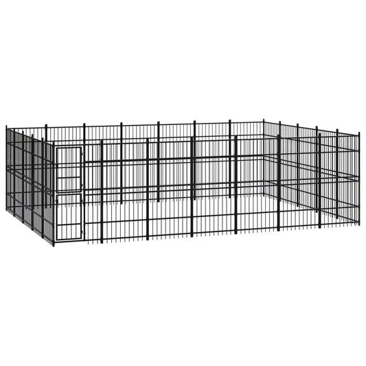 Berkfield Outdoor Dog Kennel Steel 32.26 m�__