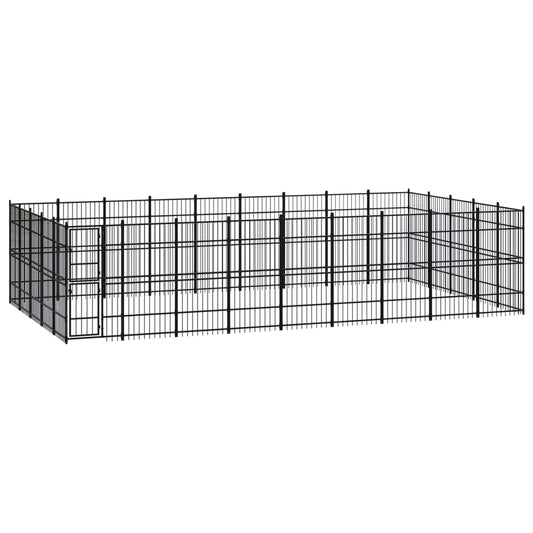 Berkfield Outdoor Dog Kennel Steel 41.47 m�__