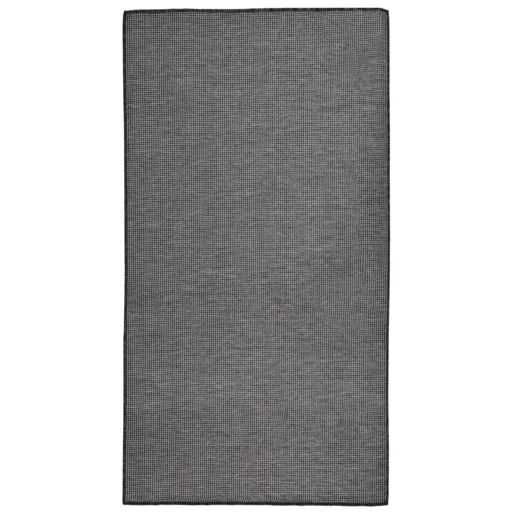 Berkfield Outdoor Flatweave Rug 80x150 cm Grey