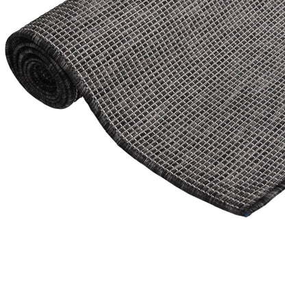 Berkfield Outdoor Flatweave Rug 80x150 cm Grey