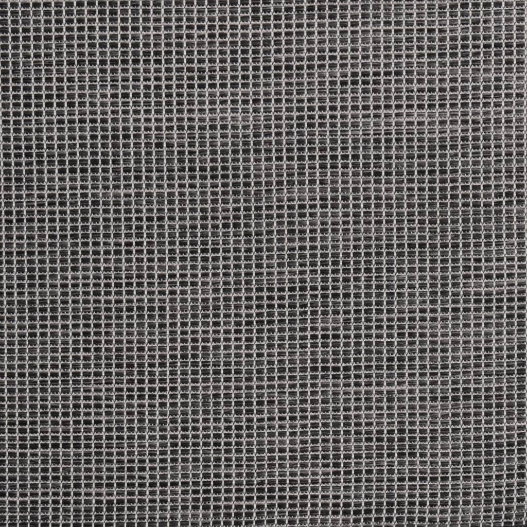 Berkfield Outdoor Flatweave Rug 80x150 cm Grey