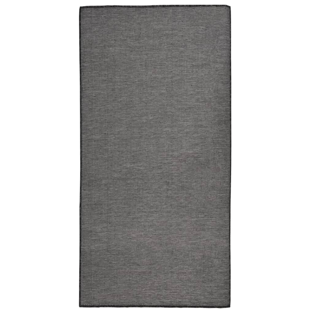 Berkfield Outdoor Flatweave Rug 100x200 cm Grey