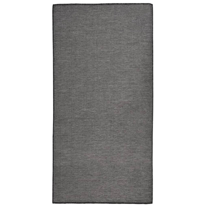 Berkfield Outdoor Flatweave Rug 100x200 cm Grey