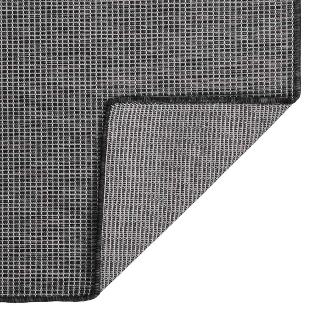 Berkfield Outdoor Flatweave Rug 100x200 cm Grey