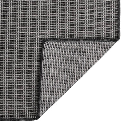 Berkfield Outdoor Flatweave Rug 100x200 cm Grey