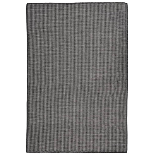 Berkfield Outdoor Flatweave Rug 120x170 cm Grey