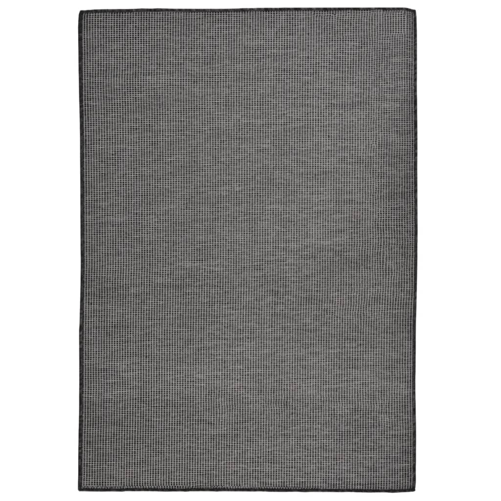 Berkfield Outdoor Flatweave Rug 160x230 cm Grey