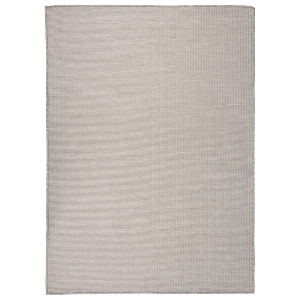 Berkfield Outdoor Flatweave Rug 200x280 cm Taupe