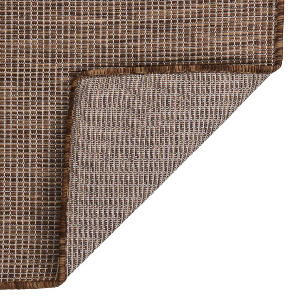 Berkfield Outdoor Flatweave Rug 80x250 cm Brown