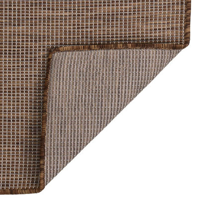 Berkfield Outdoor Flatweave Rug 80x250 cm Brown