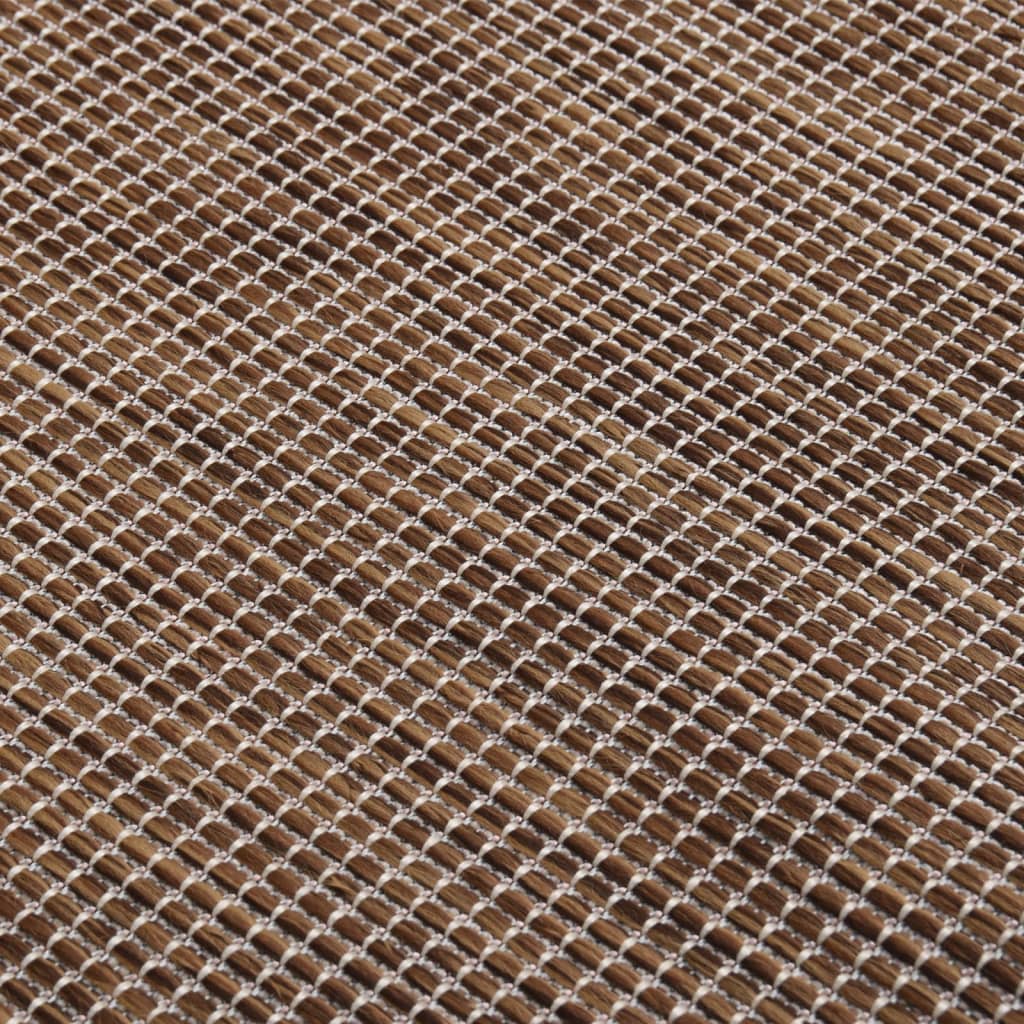 Berkfield Outdoor Flatweave Rug 80x250 cm Brown