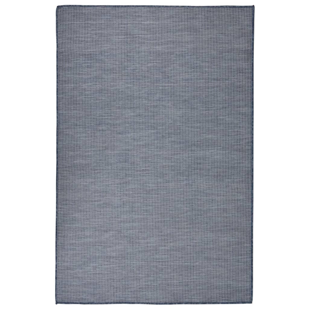 Berkfield Outdoor Flatweave Rug 120x170 cm Blue
